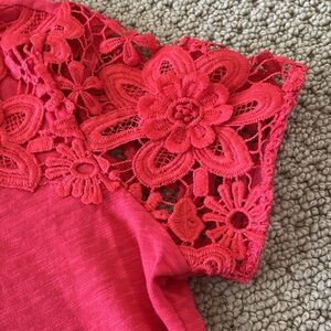 Charter Club lace sleeve top